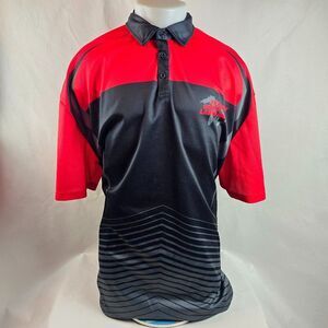 Snap On Team Great Lakes Mens Polo Shirt 3XL Red Black Short Sleeve Work Uniform